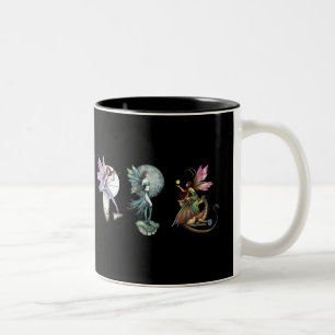 Gothic Fairies Kaffe Tekoppar av Molly Harrison Två-Tonad Mugg