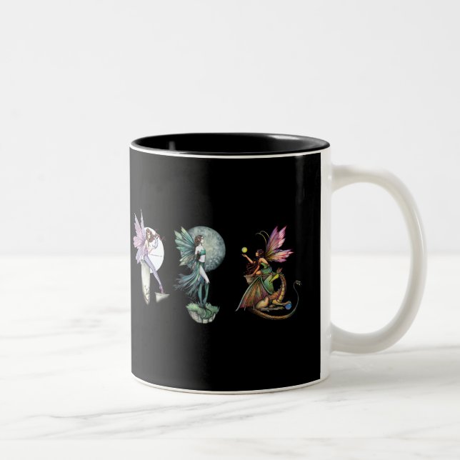 Gothic Fairies Kaffe Tekoppar av Molly Harrison Två-Tonad Mugg (Höger)