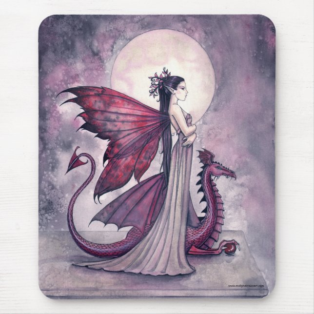 Gothic Fairy and Dragon Mousepad Musmatta (Framsidan)