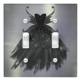 Gothic Fairy Black Gown | Vampy Goth Glam Sheen