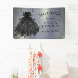 Gothic Fairy Black Gown | Vampy Goth Glam Sheen