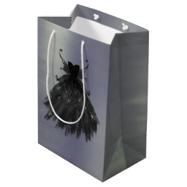 Gothic Fairy Black Gown | Vampy Goth Glam Sheen