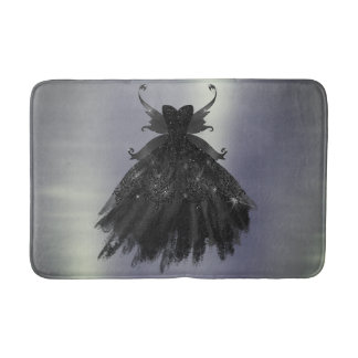 Gothic Fairy Black Gown | Vampy Goth Glam Sheen Badrumsmatta