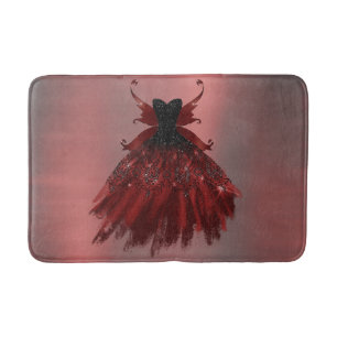 Gothic Fairy Crimson Gown   Djupt rött får Badrumsmatta