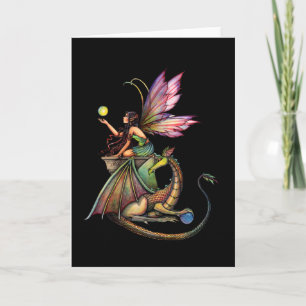 Gothic Fairy Drakon Kort av Molly Harrison