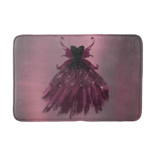 Gothic Fairy Fuchsia Gown Punk Sten Rosa Magenta Badrumsmatta