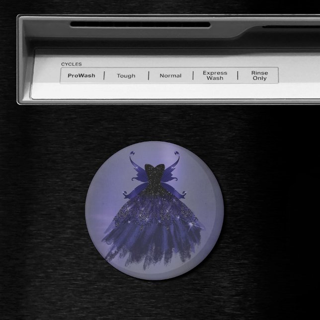 Gothic Fairy Indigo Gown | Djup Royal Lila Sheen Magnet (Skapare uppladdad)