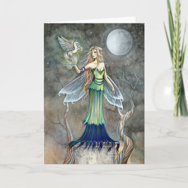 Gothic Fairy Pegasus Card ~ Blank Kort (Framsida)