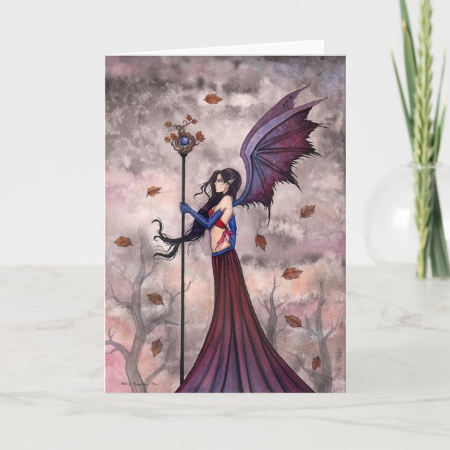 Gothic Fairy Vampire Greeting Card Kort (Framsida)