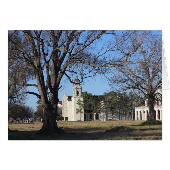Gothic Fall Church Hälsningskort (Framsidan Horizontal)