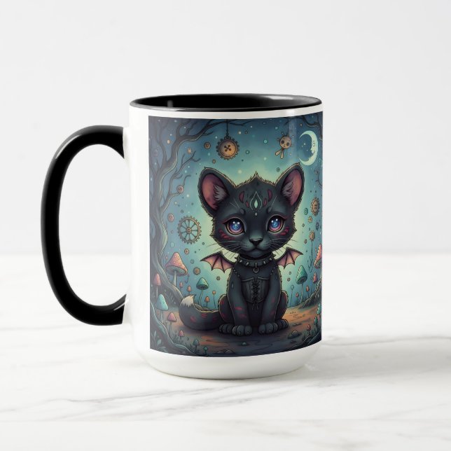 Gothic Fantasy Baby KitBat Mugg (Vänster)