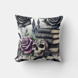 Gothic Fantasy Bok Älskare Kudde