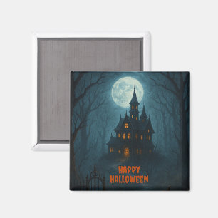 Gothic Fantasy Brött slott och konstgjord moonli Magnet