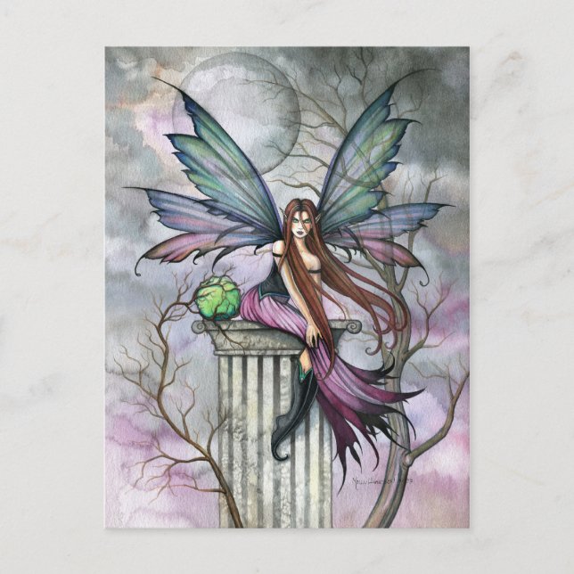 Gothic Fantasy Fairy Art Postcard Vykort (Framsida)