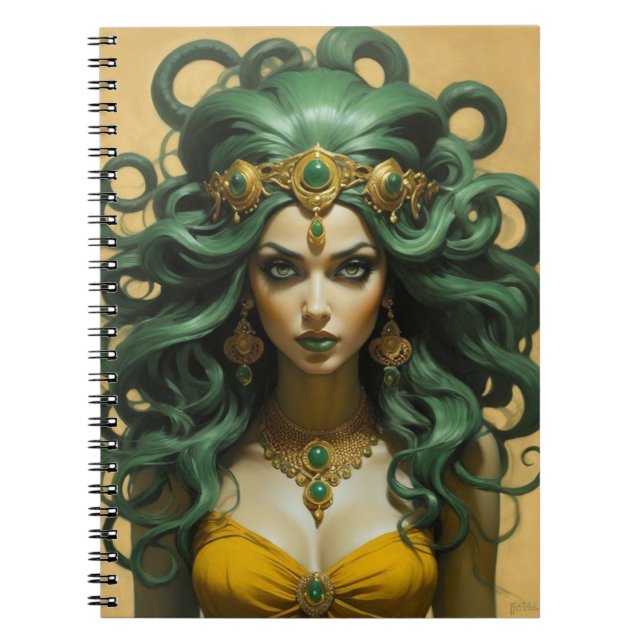 Gothic Fantasy: Medusas arabiska natt Anteckningsbok (Framsidan)
