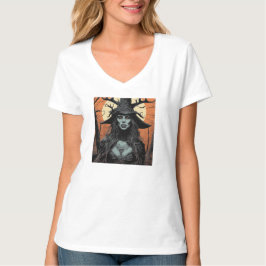 Gothic female demon t shirt