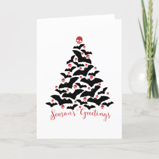 Gothic Fladdermöss Julgran Helgkort