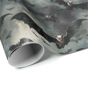 Gothic Fladdermus Stormy Himlar Halloween & Gothma Presentpapper
