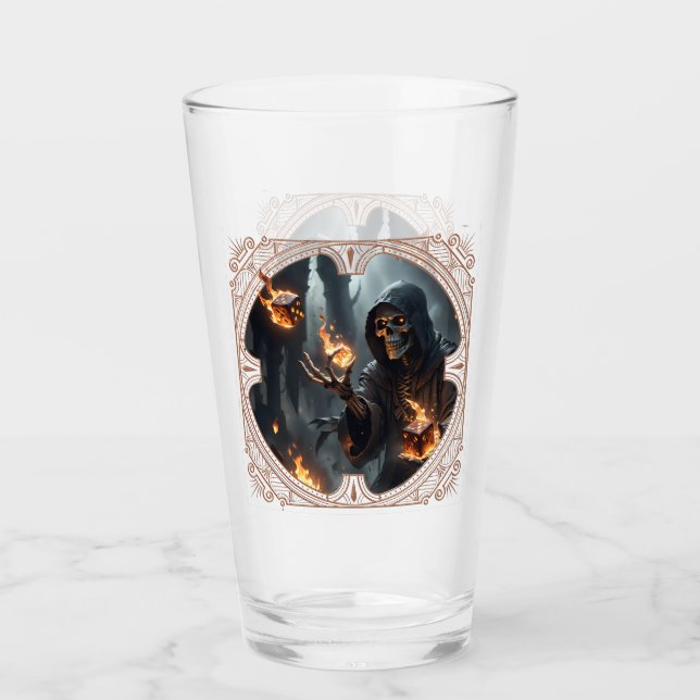 Gothic Flames, den brinnande lerans väktare. Glaskopp (Framsida)