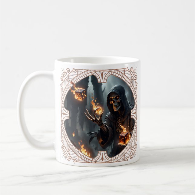 Gothic Flames, den brinnande lerans väktare. Kaffemugg (Vänster)