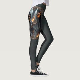 Gothic Flames, den brinnande lerans väktare. Leggings
