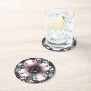 Gothic Frozen Winter-Spindelnätet Underlägg Papper Rund