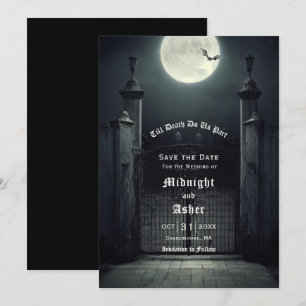 Gothic Full Moon Fladdermus sparar datumet Spara Datumet