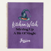 Gothic Funny Cute Kitchen Witch Halloween Recipe
