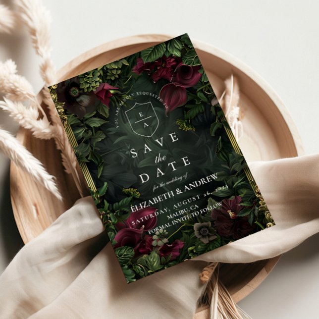 Gothic Garden Wedding Romantik Spara Datumet (Skapare uppladdad)