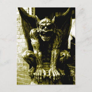 Gothic Gargoyle Postcard Vykort