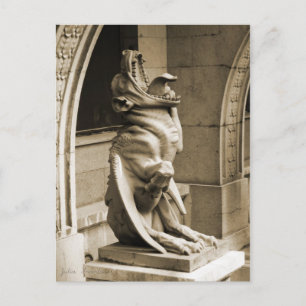 Gothic gargoyle vykort
