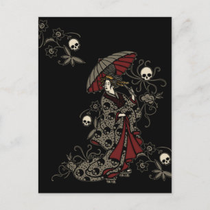 Gothic Geisha Vykort