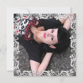 Gothic Girl Photo, "I Kärlek You"-stamkortet Gräns