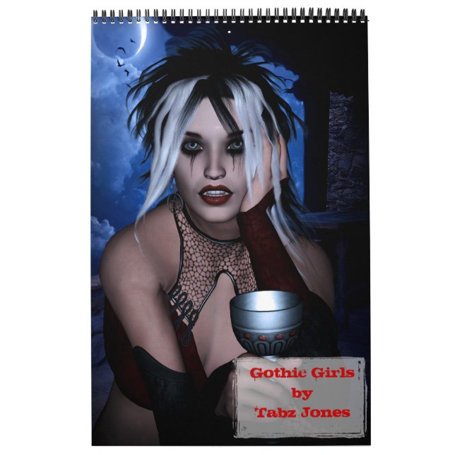 Gothic Girls Art Bok Kalender (Omslag)