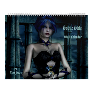 Gothic Girls Fantasy 3D Wall Calendar Kalender