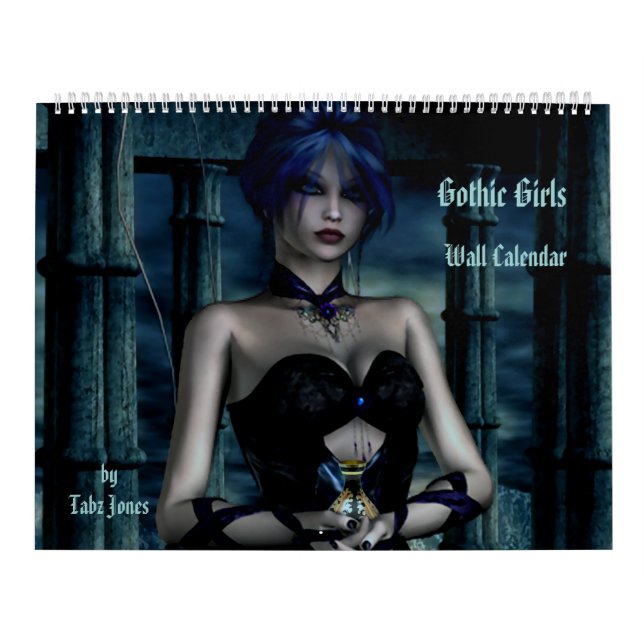 Gothic Girls Fantasy 3D Wall Calendar Kalender (Omslag)