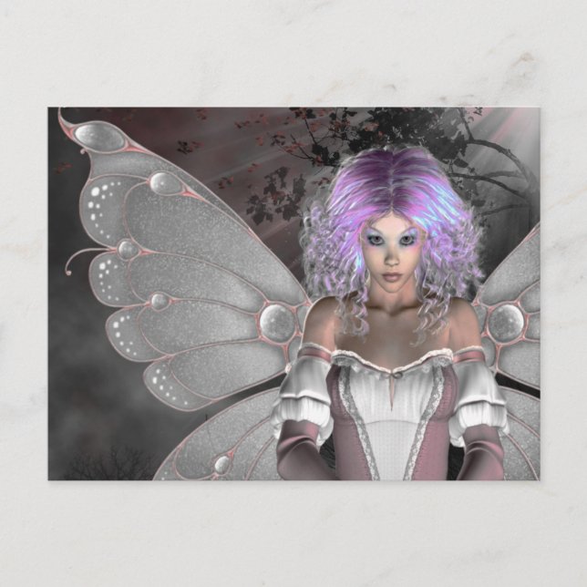 Gothic Girls Forest Fae Vykort (Framsida)