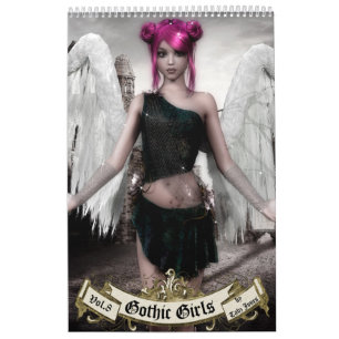 Gothic Girls Yarly Art Bok Kalender