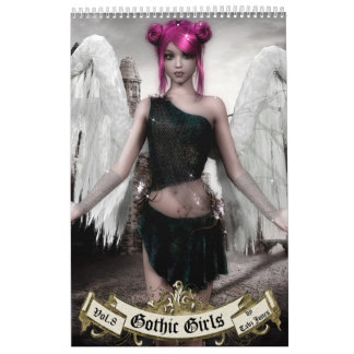 Gothic Girls Yarly Art Bok Kalender