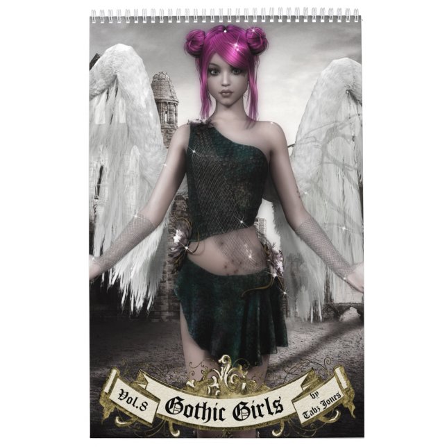 Gothic Girls Yarly Art Bok Kalender (Omslag)
