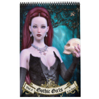 Gothic Girls Yarly Art Bok Kalender