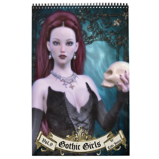 Gothic Girls Yarly Art Bok Kalender (Omslag)