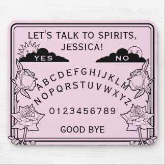 Gothic Girly Pastel Rosa Spirit Board Blommigt Musmatta