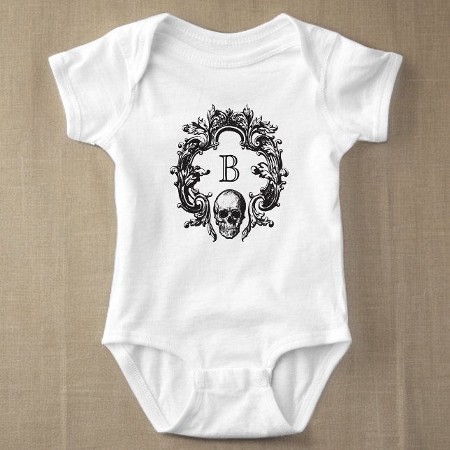 Gothic Glam | Baby Bodykostym | Svart T Shirt (For the LIttlest Inhabitant of the castle.)