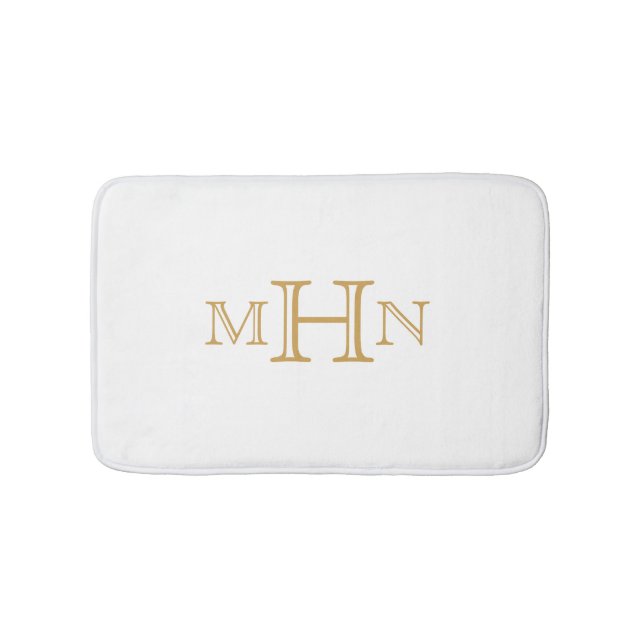 Gothic Glam | Bath Mat | Monogram | Vit Badrumsmatta (Framsidan)