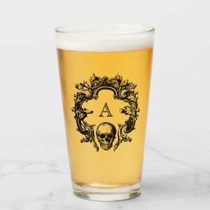 Gothic Glam Glas Svartmonogram