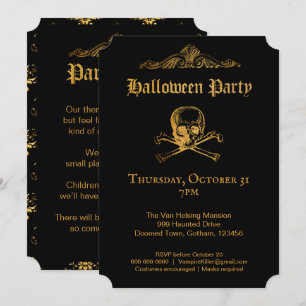 Gothic Glam Inbjudan w Information