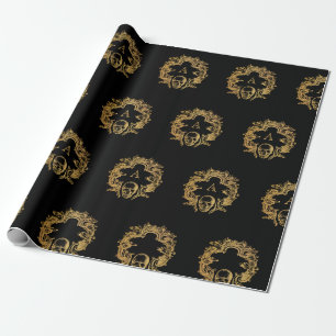 Gothic Glam Monogram Skull Presentpapper