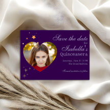 Gothic Glam Quince-fotohjärta Foil