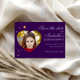 Gothic Glam Quince-fotohjärta Foil